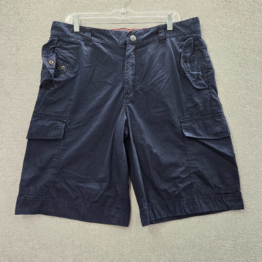 VINTAGE Converse One Star Men Shorts 36 Blue Cargo Grunge‎ Baggy Skater 90s Y2K